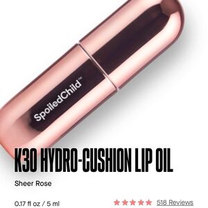 New SpoiledChild K30 Hydro-Cushion Lip Oil (Sheer Rose)